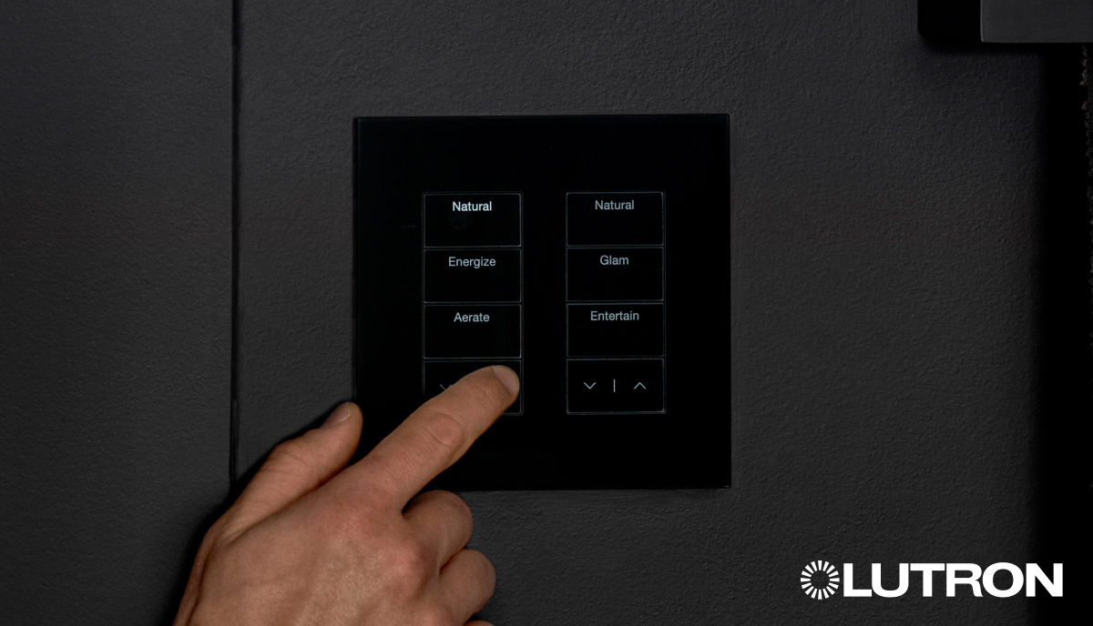 Bathroom Lighting Control - Palladiom Black Keypad